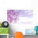 Spring scene. Blossoming cherry trees Wall Mural
