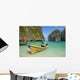 Long Boat Phi Phi Wall Decal