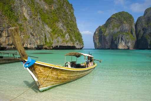 Long Boat Phi Phi Wall Decal