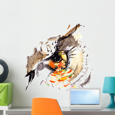 Bird's Eye Wall Decal shown on a wall