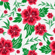 Flower Seamless Pattern Wall Decal