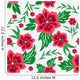 Flower Seamless Pattern Wall Decal