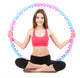 Woman Doing Exercises with Hula Hoop Isolated on White Wall Decal