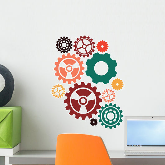 Gears design Wall Mural