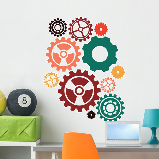 Gears design Wall Mural