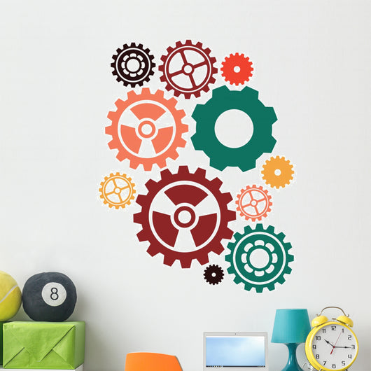Gears design Wall Mural