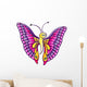 Colorful butterfly posing and smiling 