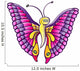 Colorful butterfly posing and smiling 