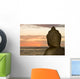 Buddha and sunset Wall Mural