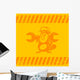 Construction Zone Beaver Holds Wall Decal