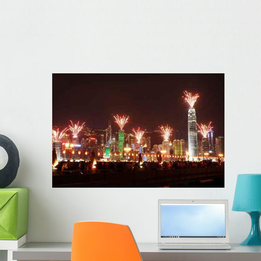 Hong Kong Firework Wall Decal