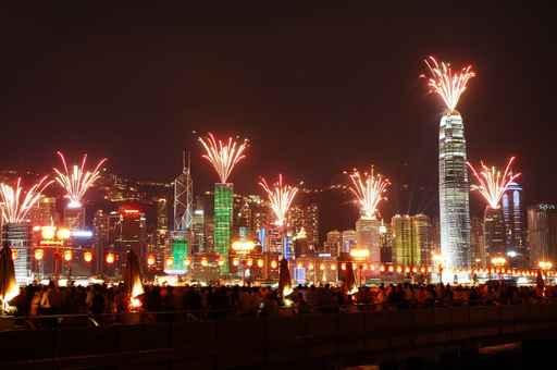 Hong Kong Firework Wall Decal