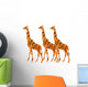 Tiger Striped Giraffes Wall Decal
