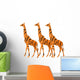 Tiger Striped Giraffes Wall Decal