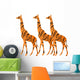 Tiger Striped Giraffes Wall Decal