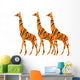 Tiger Striped Giraffes Wall Decal