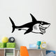 Cartoon Shark Black White 