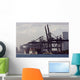 ships in a port Wall Mural