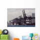 ships in a port Wall Mural