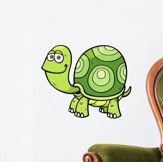 Vector illustration of Cartoon turtle Wall Decal