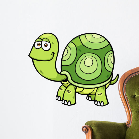 Vector illustration of Cartoon turtle Wall Decal