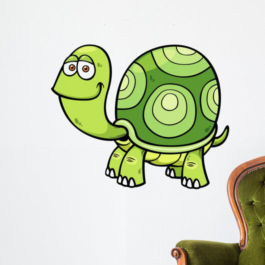 Vector illustration of Cartoon turtle Wall Decal