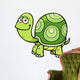 Vector illustration of Cartoon turtle Wall Decal