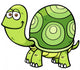 Vector illustration of Cartoon turtle Wall Decal