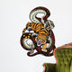 snake and tiger Wall Decal