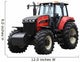 Red tractor Wall Decal