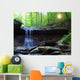 waterfall and sunset Wall Mural