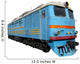 Light Blue Locomotive 