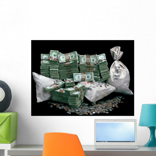 Pile Of Money Wall Mural