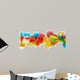 Colorful ink in water Wall Mural