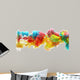Colorful ink in water Wall Mural