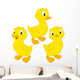 Cartoon Baby Ducks Wall Decal