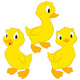 Cartoon Baby Ducks Wall Decal