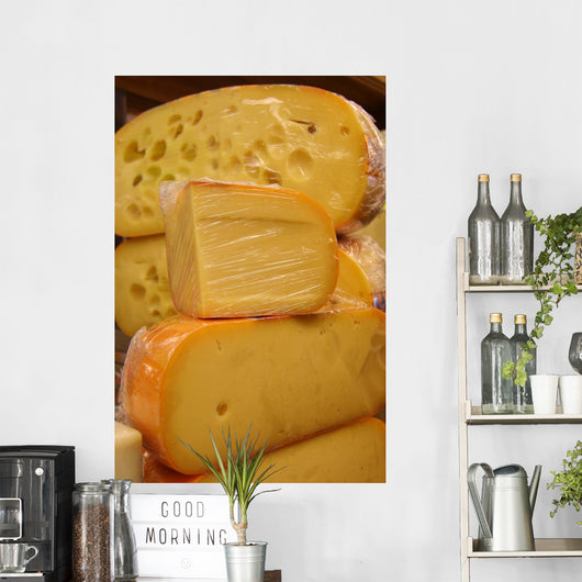 chunks of cheese Wall Mural