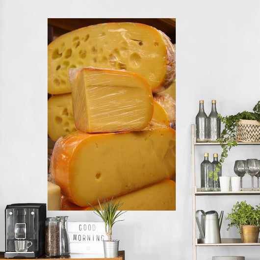 chunks of cheese Wall Mural