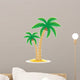 Palm Tropical Tree Vector Illustration 