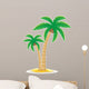 Palm Tropical Tree Vector Illustration 
