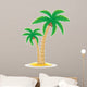 Palm Tropical Tree Vector Illustration 