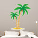 Palm Tropical Tree Vector Illustration 