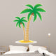 Palm Tropical Tree Vector Illustration 