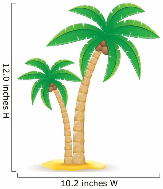 Palm Tropical Tree Vector Illustration 