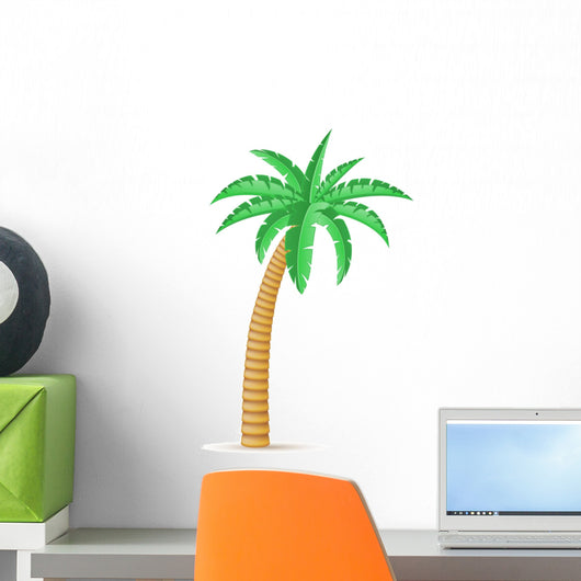 palm tropical tree vector illustration Wall Mural