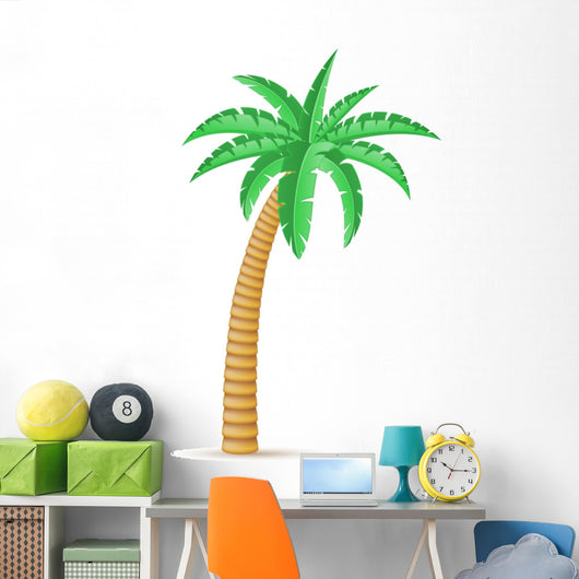 palm tropical tree vector illustration Wall Mural