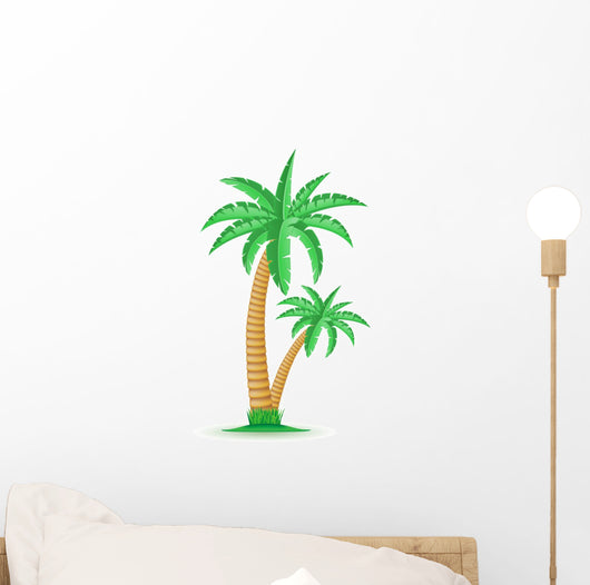 palm tropical tree vector illustration Wall Mural