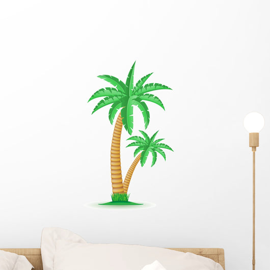palm tropical tree vector illustration Wall Mural