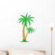 palm tropical tree vector illustration Wall Mural